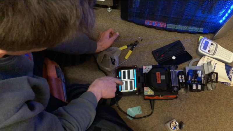 Spleißen von Glasfasern