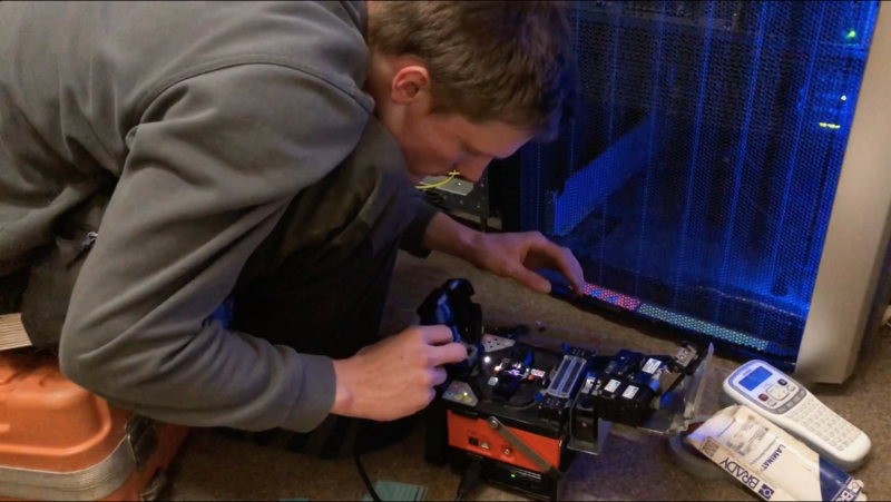 Spleißen von Glasfasern